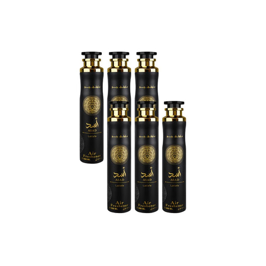 Asad Air Freshener 6 Pack Bundle – Home & Car Fragrance Spray | 10.1 oz / 300 ml Each | Lattafa