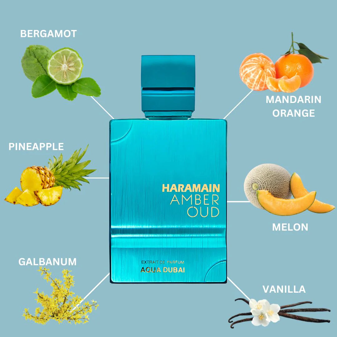 Haramain Amber Oud Aqua Dubai 2.0 Fl. Oz EDP By Al Haramain