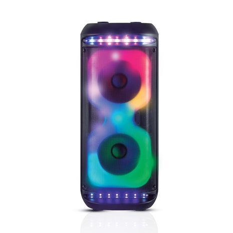 RCA Dual 10" Woofer Bluetooth Party Speaker with Wireless Microphone & Remote