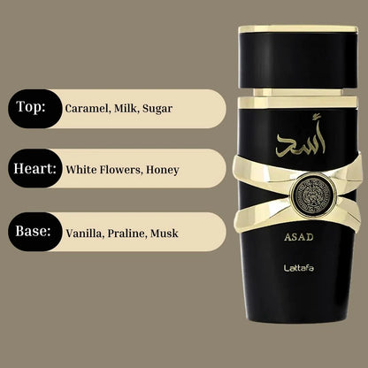 Asad 3.40 Fl. Oz EDP Spray By Lattafa