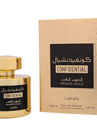 Confidential Private Gold 3.40 Fl. Oz EDP Spray By Lattafa