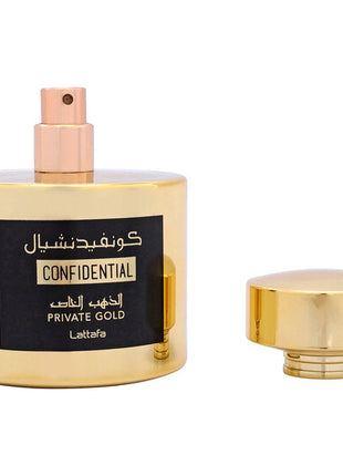 Confidential Private Gold 3.40 Fl. Oz EDP Spray By Lattafa