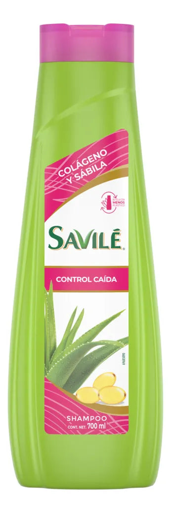 Savile Control Caída Hair Fall Control Shampoo with Collagen & Aloe Vera 25.36 fl. oz