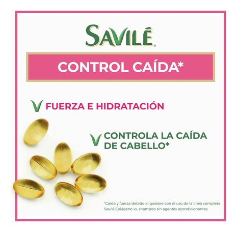 Savile Control Caída Hair Fall Control Shampoo with Collagen & Aloe Vera 25.36 fl. oz