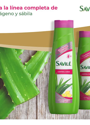 Savile Control Caída Hair Fall Control Shampoo with Collagen & Aloe Vera 25.36 fl. oz