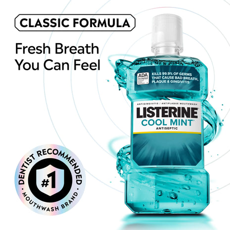Listerine Cool Mint Antiseptic & Antiplaque Mouthwash 16.9 fl. oz