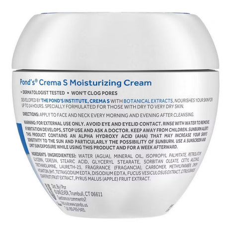 Pond’s Crema S 24-Hour Moisturizer Cream 14.01 oz
