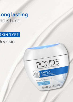 Pond’s Crema S 24-Hour Moisturizer Cream 14.01 oz