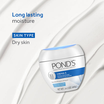 Pond’s Crema S 24-Hour Moisturizer Cream 14.01 oz