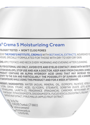 Pond’s Crema S 24-Hour Moisturizer Cream 14.01 oz