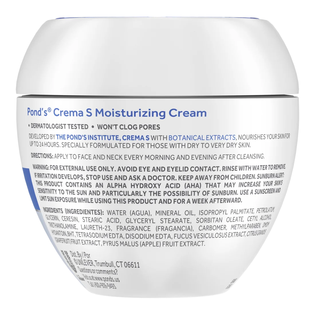 Pond’s Crema S 24-Hour Moisturizer Cream 14.01 oz