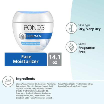Pond’s Crema S 24-Hour Moisturizer Cream 14.01 oz