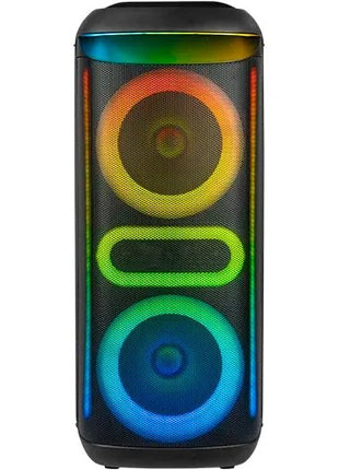 KOLAV Dual 8" Woofer Bluetooth Party Speaker with Wireless Microphone & Remote