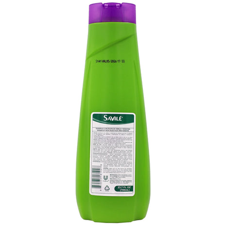 Savile Fuerza y Reparación Hair Strength & Repair Shampoo with Keratin & Aloe Vera 25.36 fl. oz