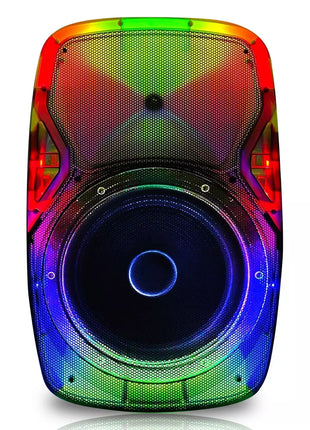 TopTech-1x15" Woofer Party Speaker with Single Wireless Microphone and Stand
