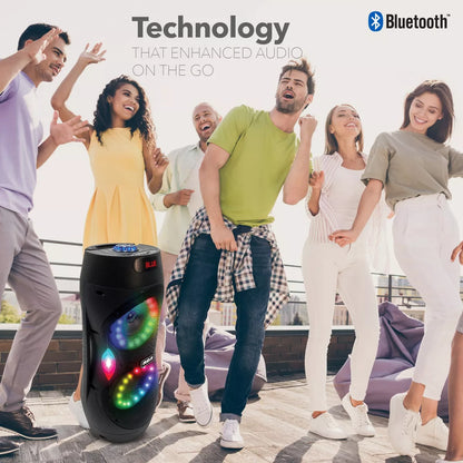 RCA Dual 6.5" Lightweight Bluetooth Party Speaker with Wireless Microphone & Remote