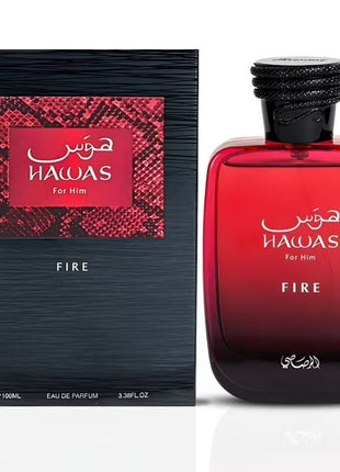Hawas For Him Fire  3.38 Fl. Oz EDP Spray By Rasasi
