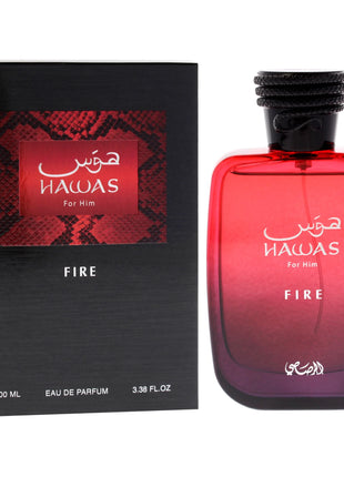Hawas For Him Fire  3.38 Fl. Oz EDP Spray By Rasasi