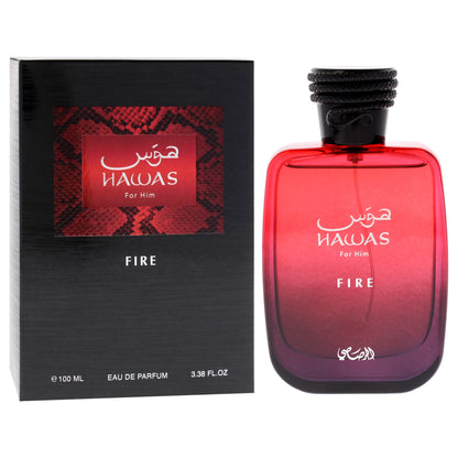 Hawas For Him Fire  3.38 Fl. Oz EDP Spray By Rasasi