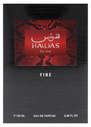 Hawas For Him Fire  3.38 Fl. Oz EDP Spray By Rasasi