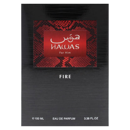Hawas For Him Fire  3.38 Fl. Oz EDP Spray By Rasasi
