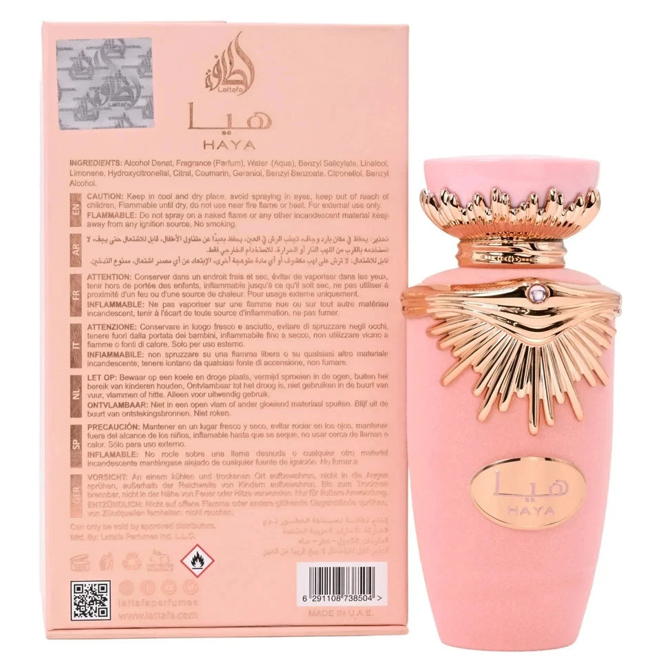 Haya 3.40 Fl. Oz EDP Spray By Lattafa