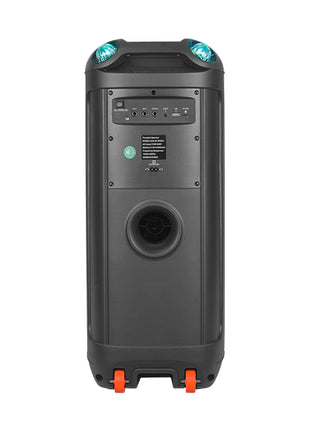 KOLAV Dual 8" Woofer Bluetooth Party Speaker with Wireless Microphone & Remote
