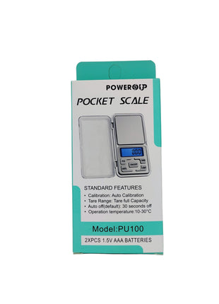 PowerUp Pocket Digital Scale 100gm Capacity, Comes With The  2pcs 1.5V AAA batteries