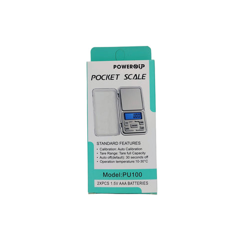 PowerUp Pocket Digital Scale 100gm Capacity, Comes With The  2pcs 1.5V AAA batteries