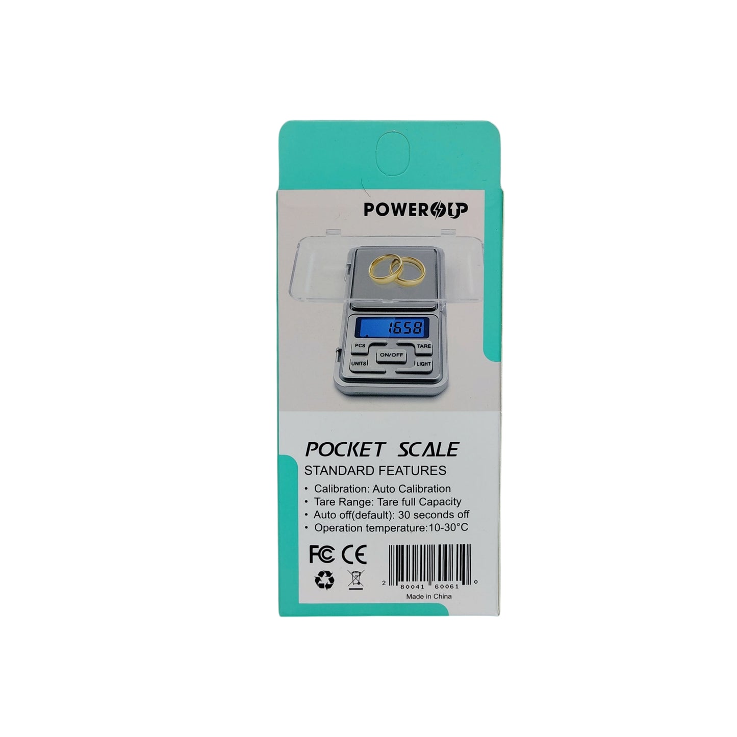 PowerUp Pocket Digital Scale 100gm Capacity, Comes With The  2pcs 1.5V AAA batteries
