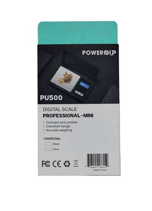 PowerUp Professional Mini Digital Scale 500gm Capacity, Comes  With The 2pcs 1.5V AAA batteries