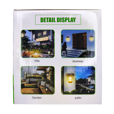 Solar Garden Light – Multi-Use with Human Body Sensing for Wall, Camping & Landscape Lighting