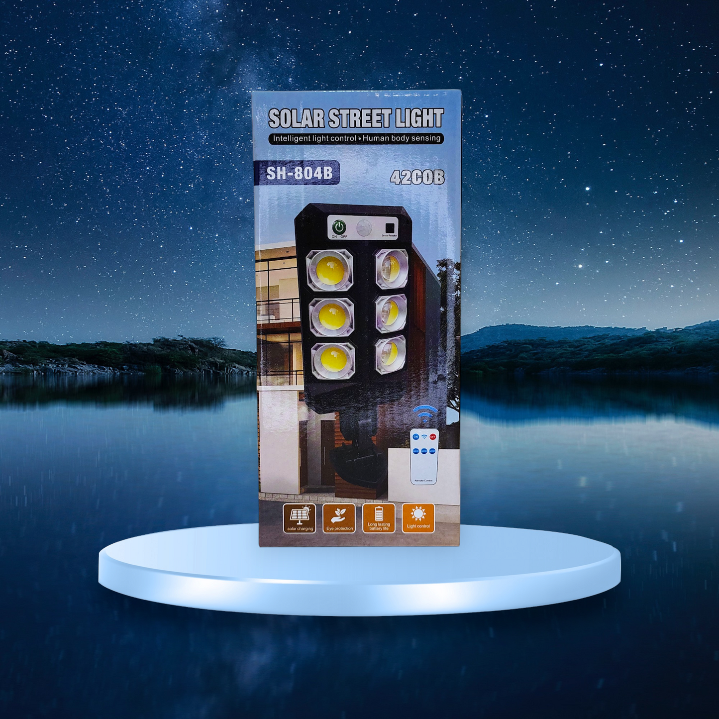 Shuai Hu Solar Street Light – Intelligent Light Control, Motion Sensor, Long Battery Life for Outdoor Use