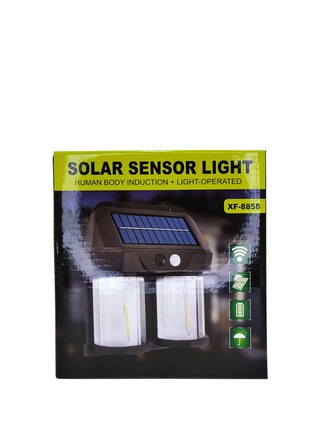 Solar Sensor Light – 2 LED Bulbs with Human Body Induction & Light-Sensitive Operation