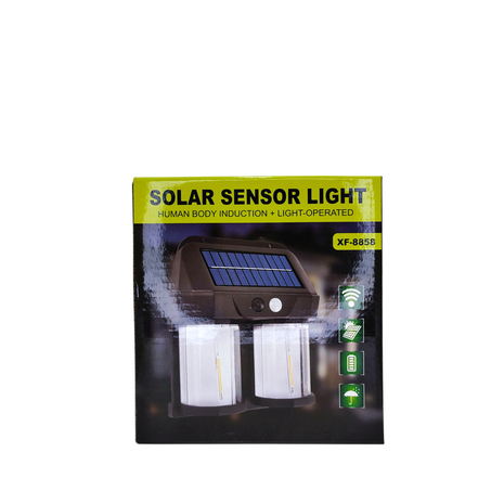 Solar Sensor Light – 2 LED Bulbs with Human Body Induction & Light-Sensitive Operation