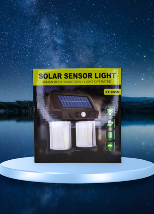 Solar Sensor Light – 2 LED Bulbs with Human Body Induction & Light-Sensitive Operation