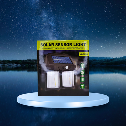 Solar Sensor Light – 2 LED Bulbs with Human Body Induction & Light-Sensitive Operation