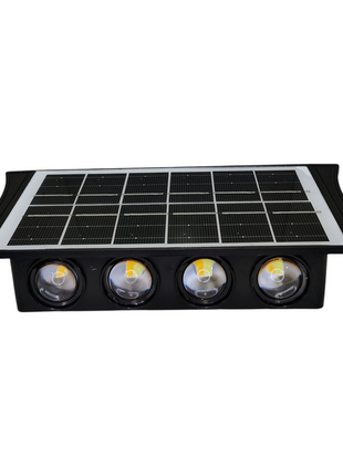 BK Solar Wall Light – 8 High-Brightness LEDs, Outdoor Waterproof, Solar-Powered