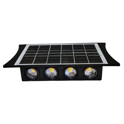 BK Solar Wall Light – 8 High-Brightness LEDs, Outdoor Waterproof, Solar-Powered