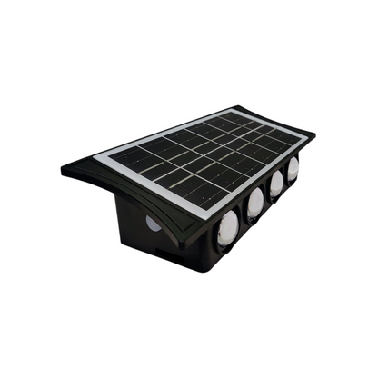 BK Solar Wall Light – 8 High-Brightness LEDs, Outdoor Waterproof, Solar-Powered