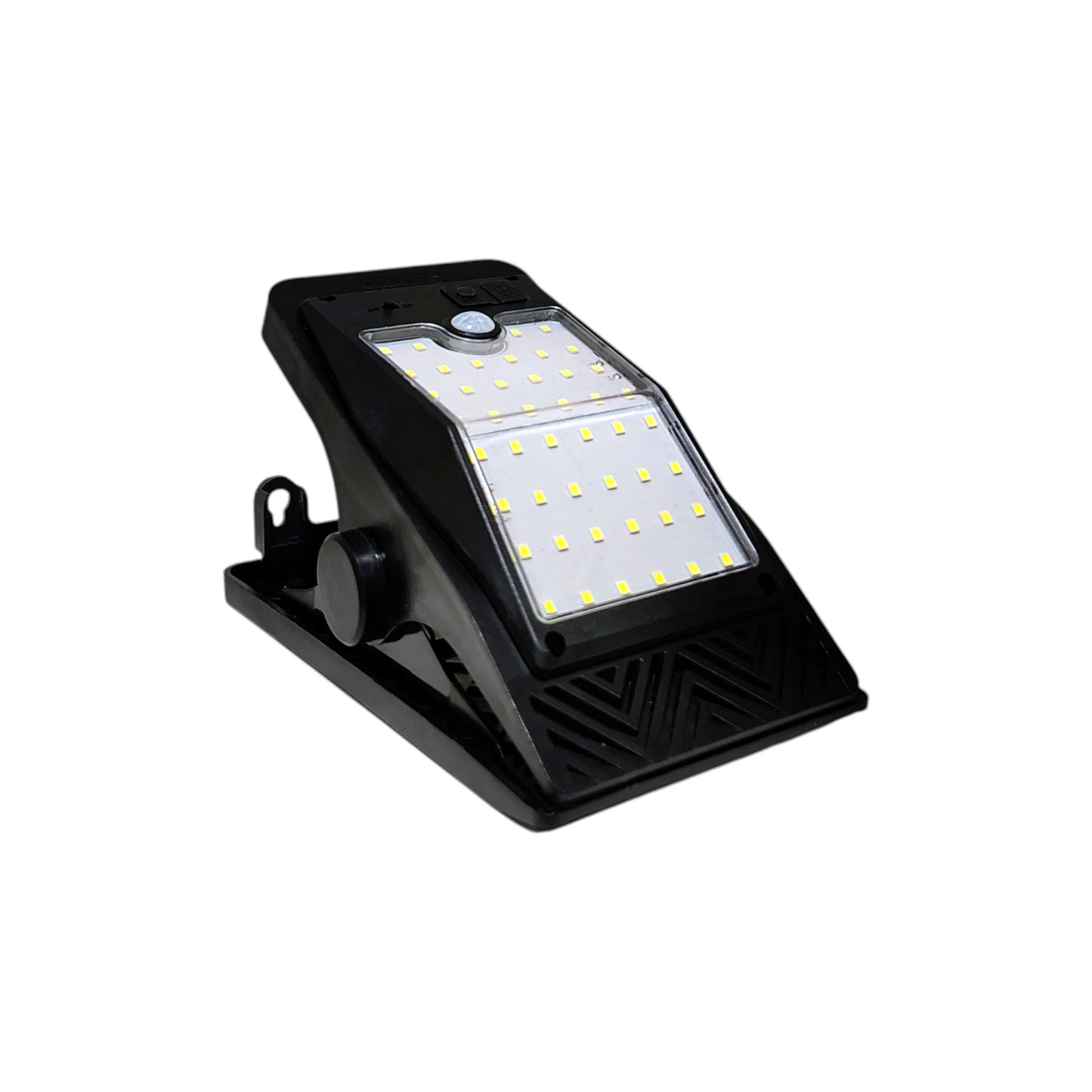 Solar Sensor Clip Light – 46 SMD LEDs with Motion & Low-Light Sensing, Type-C Charging & Solar Panel