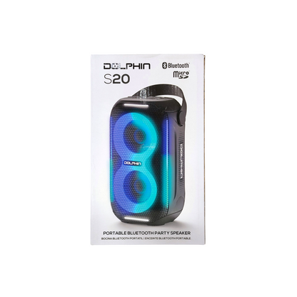 Dolphin 20W Portable Bluetooth Speaker with FM Radio – Party-Ready Sound Anywhere