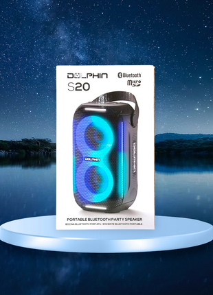 Dolphin 20W Portable Bluetooth Speaker with FM Radio – Party-Ready Sound Anywhere