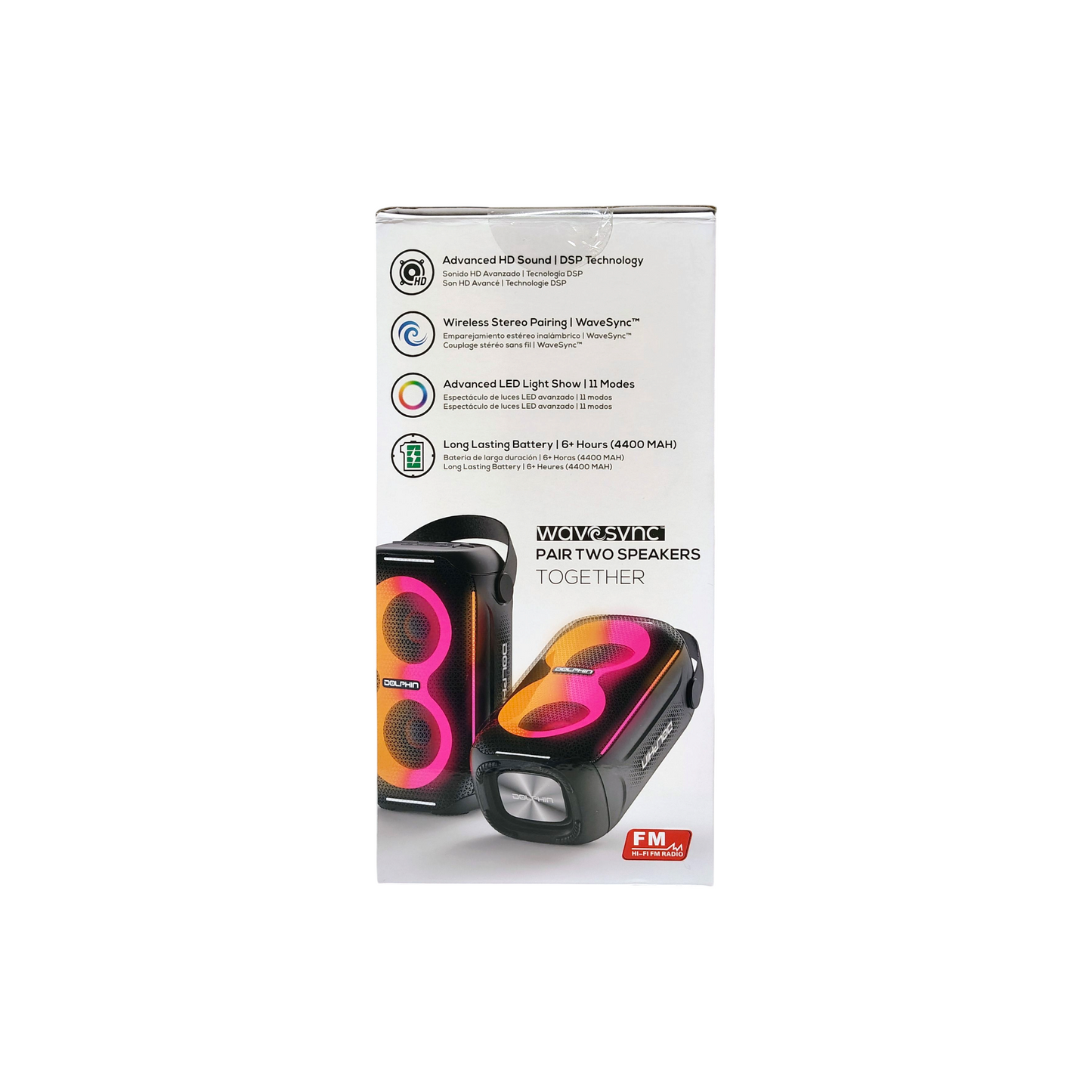 Dolphin 20W Portable Bluetooth Speaker with FM Radio – Party-Ready Sound Anywhere