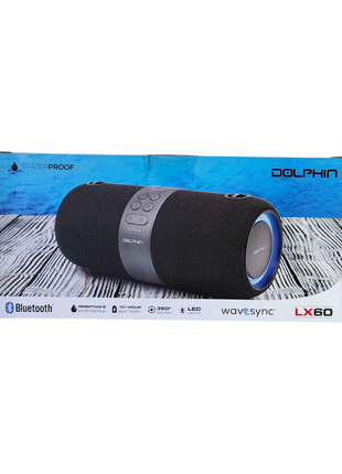 Dolphin Waterproof Bluetooth Boombox with WaveSync Dual Speaker Pairing