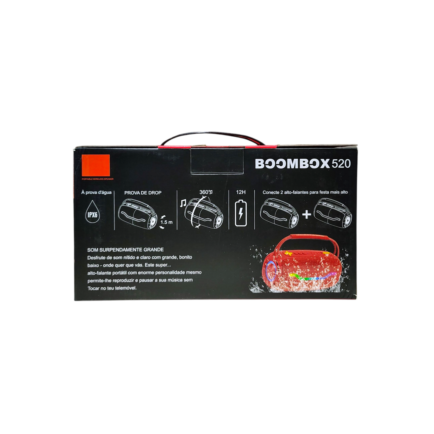 BoomBox520 Wireless Bluetooth Speaker – Powerful Sound in a Portable Design