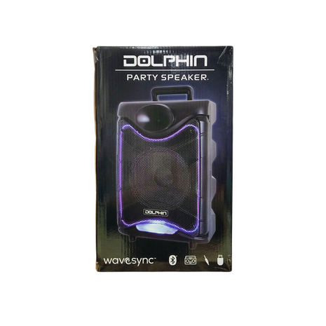 Dolphin 8" Heavy-Duty Handy Party Speaker with Wired Microphone & Remote