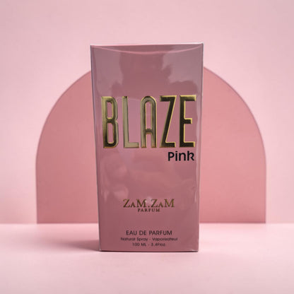 Zam Zam Blaze Pink Eau de Parfum for Women, 100ml (3.4 Fl Oz), Sweet Floral Fruity Fragrance with Fruity, Floral, Vanilla, Musk & Woody Accords
