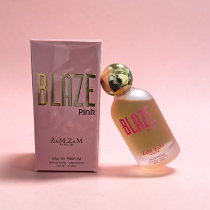Zam Zam Blaze Pink Eau de Parfum for Women, 100ml (3.4 Fl Oz), Sweet Floral Fruity Fragrance with Fruity, Floral, Vanilla, Musk & Woody Accords