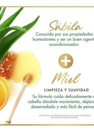 Savile Limpieza y Suavidad Clean & Soft Hair Shampoo with Honey & Aloe Vera 25.36 fl. oz